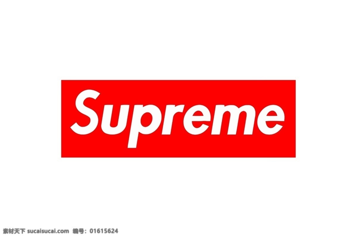 supreme 标志 国潮 红白 商标 英文 logo设计