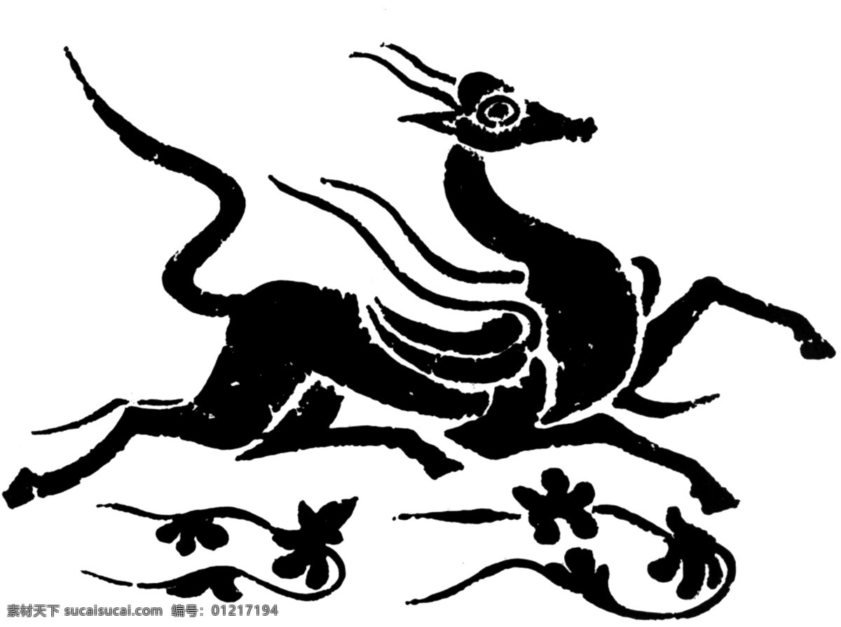 瑞兽纹样 青铜纹饰 传统 图案 传统图案 设计素材 动物图案 装饰图案 书画美术 白色