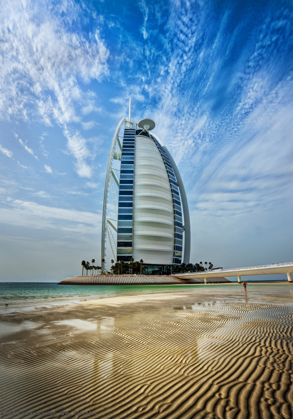 帆船酒店 高清 天空 海边 帆船 酒店 迪拜 建筑园林 建筑摄影