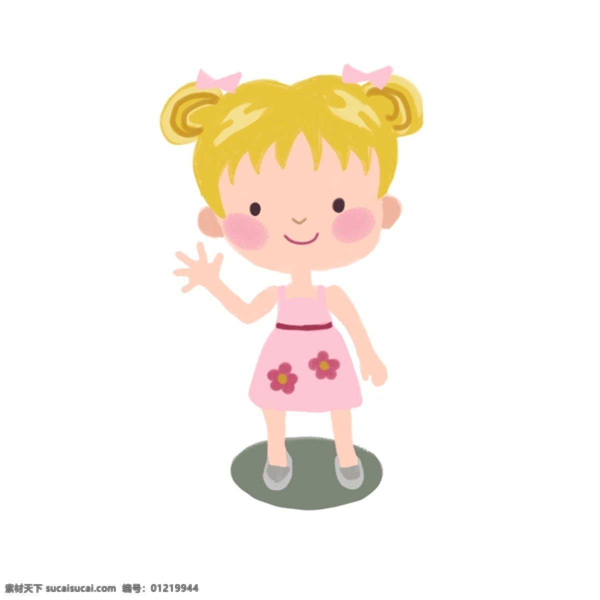 夏季 着装 卡通 儿童 女孩 粉色 吊带 裙 夏季着装 吊带裙