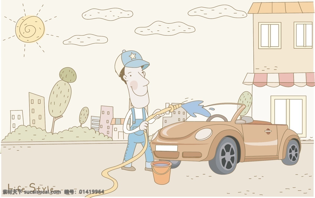 冲洗 汽车 男人 冲洗汽车 卡通汽车 小轿车 自来水管 水桶 卡通城市 线条房屋 洗车的男人 矢量人物 人物卡通 卡通壁纸 手绘插画 情侣插画 线条插画 人物插画 线条风景 日常生活 手绘人物 生活百科 卡通场景 韩国矢量人物 人物图库 生活人物