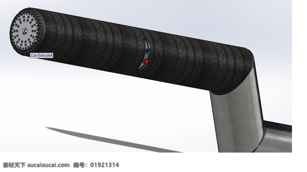 蓝牙把扬声器 velodroom sldprt 白色
