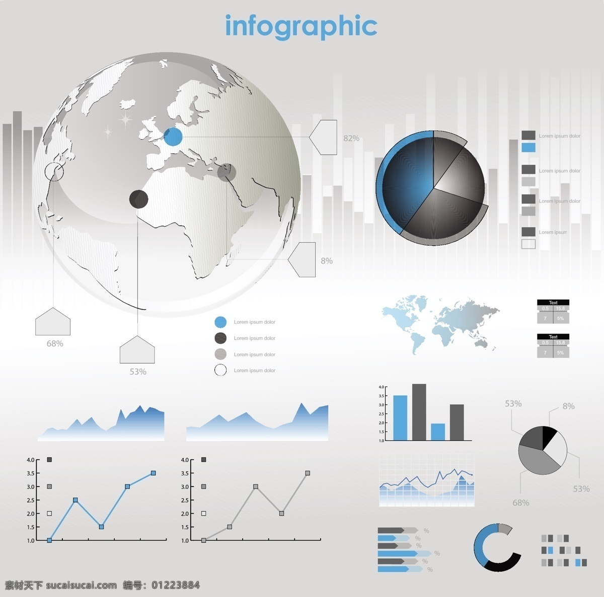 分布 分析 企业 趋势 商务 商务金融 商业 商业插画 数据 信息 矢量 模板下载 图标 柱体 走势 统计 插画集