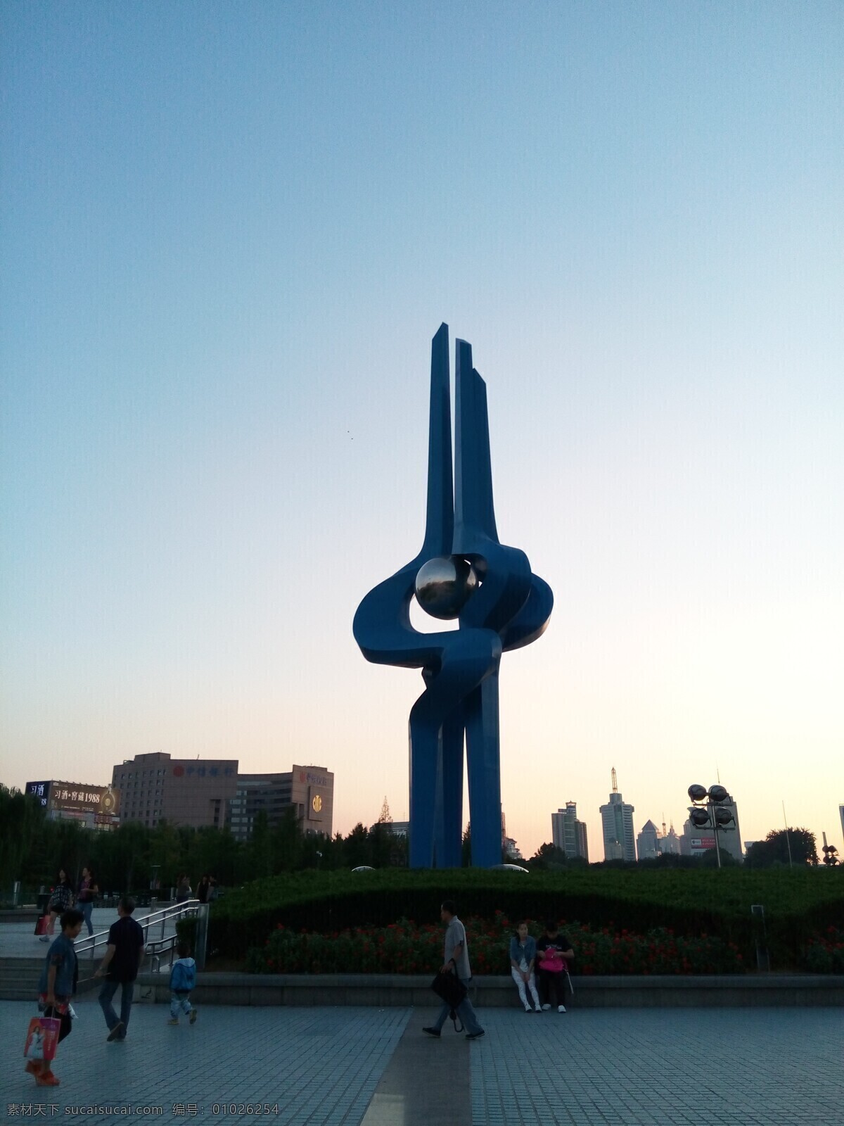 济南广场标志 雕塑 济南 标志性 高清 音乐广场 旅游摄影 国内旅游