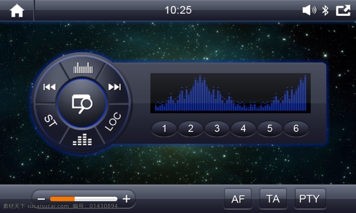 车载 收音机 界面 分层 车机界面 ui设计 其他ui设计