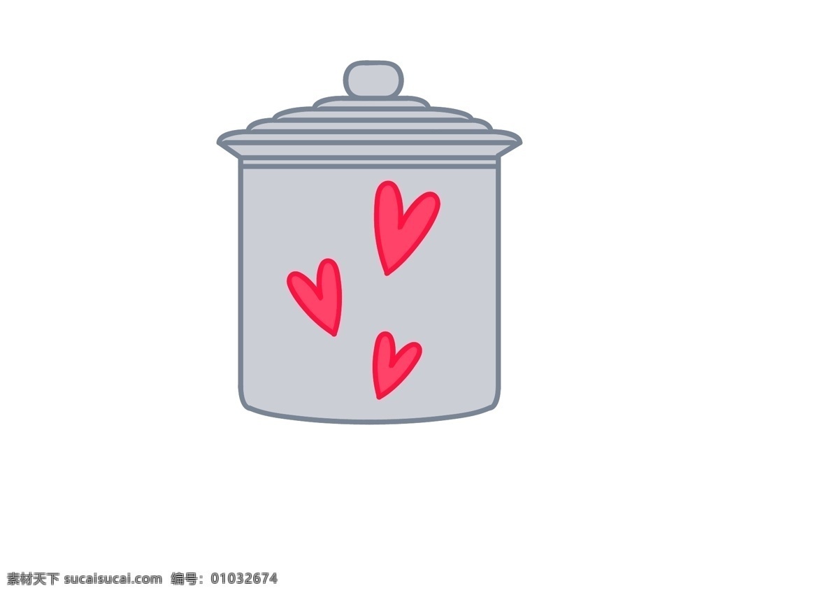 垃圾桶 卡通 爱心 爱情 矢量 文件