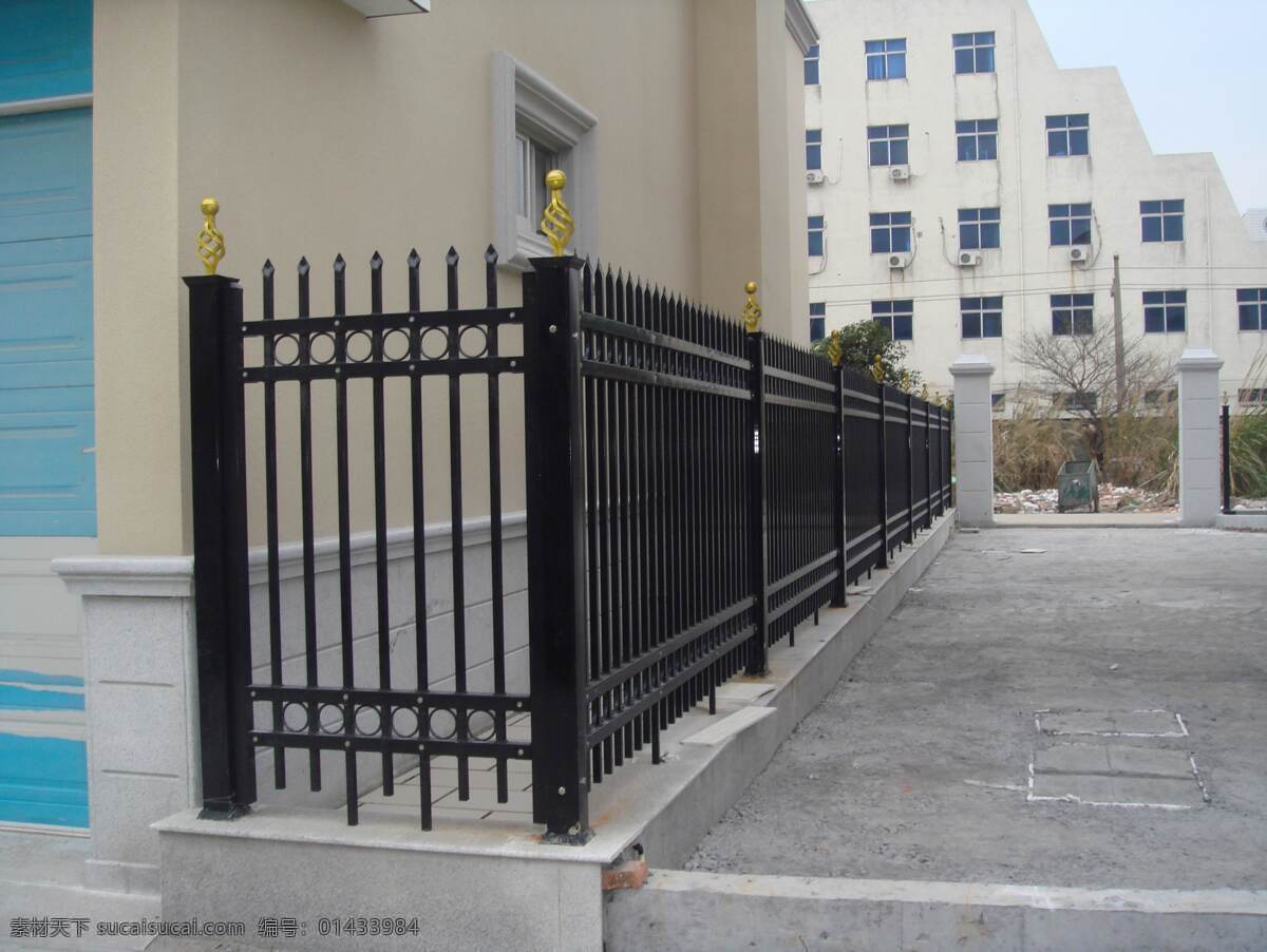 小区栅栏 户外栅栏 栅栏 建筑摄影 建筑园林