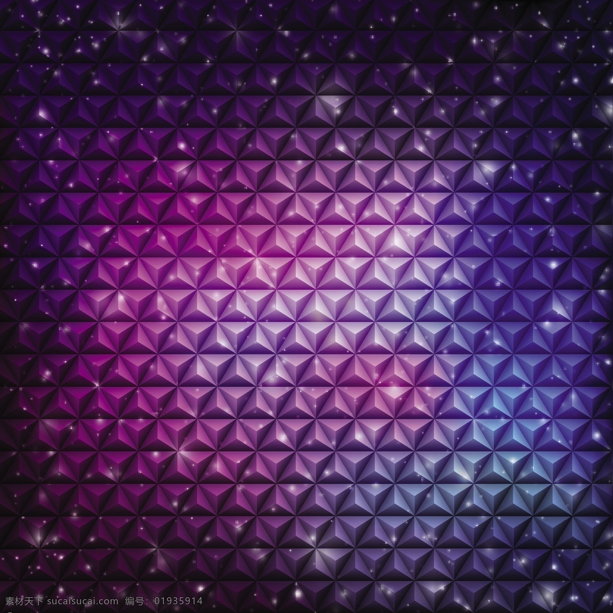 紫色 立体 抽象 背景 紫色立体背景 紫色光效背景 三角体背景 紫色菱形背景 梦幻三角背景 底纹边框 背景底纹 黑色