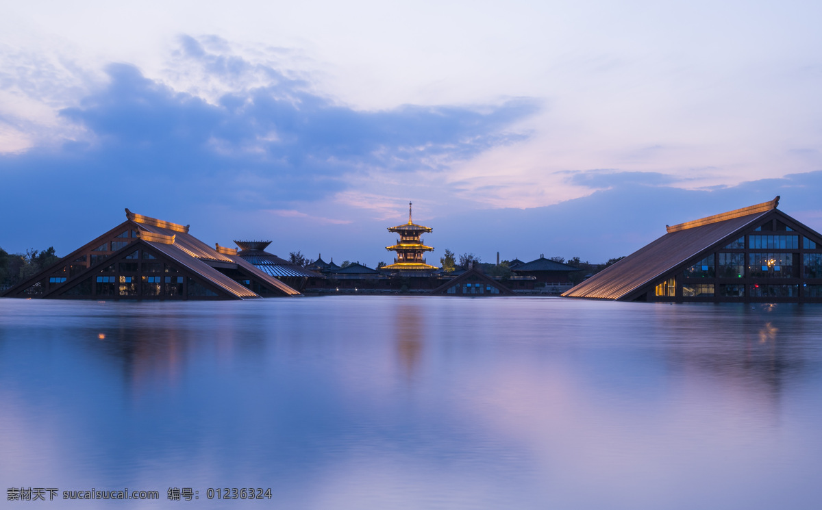 广富林遗址 上海 上海之根 松江 夜景 风光 建筑 建筑风景 自然风光 公园 旅游摄影 国内旅游
