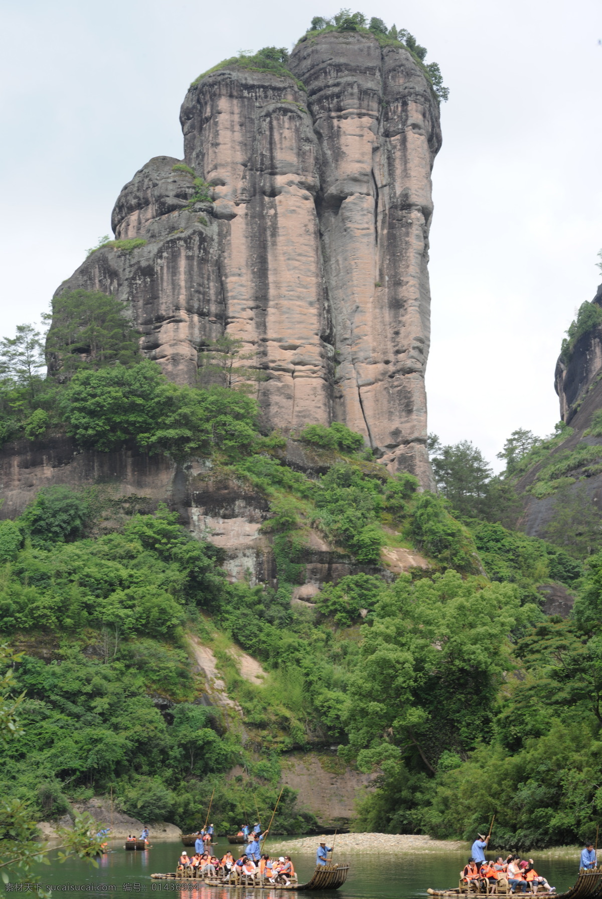 武夷山玉女峰 武夷山 玉女峰 竹排 省市 自治区 国内旅游 旅游摄影