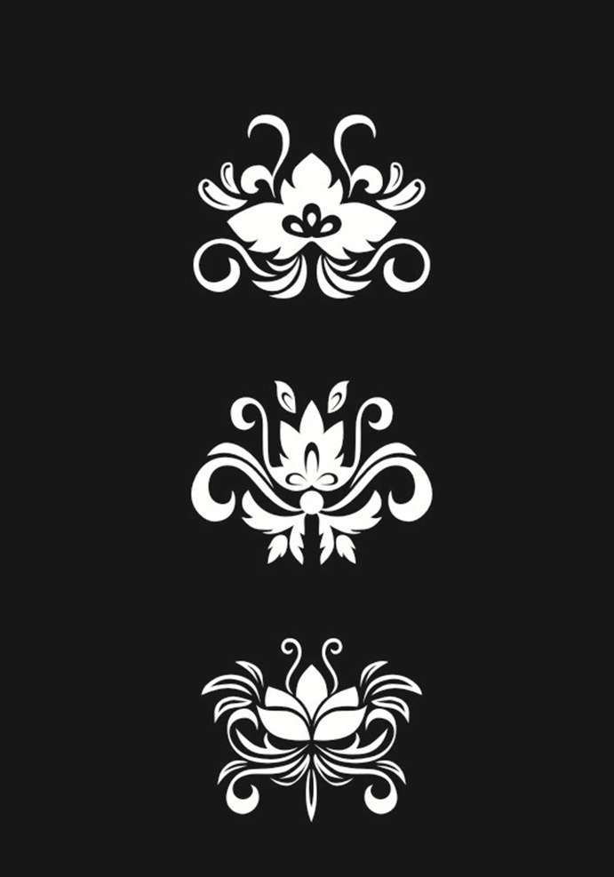 莲花纹理 莲花矢量图 纹理矢量图 窗户纹理 纹理 矢量图