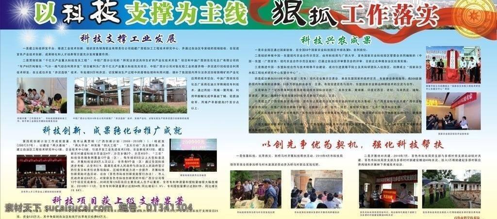 科技 棉花 模板 农业 农业科技 飘带 铜鼓 宣传栏 展板 技术 普及 推广 农民 科学 文化 素质 展板模板 矢量 其他展板设计