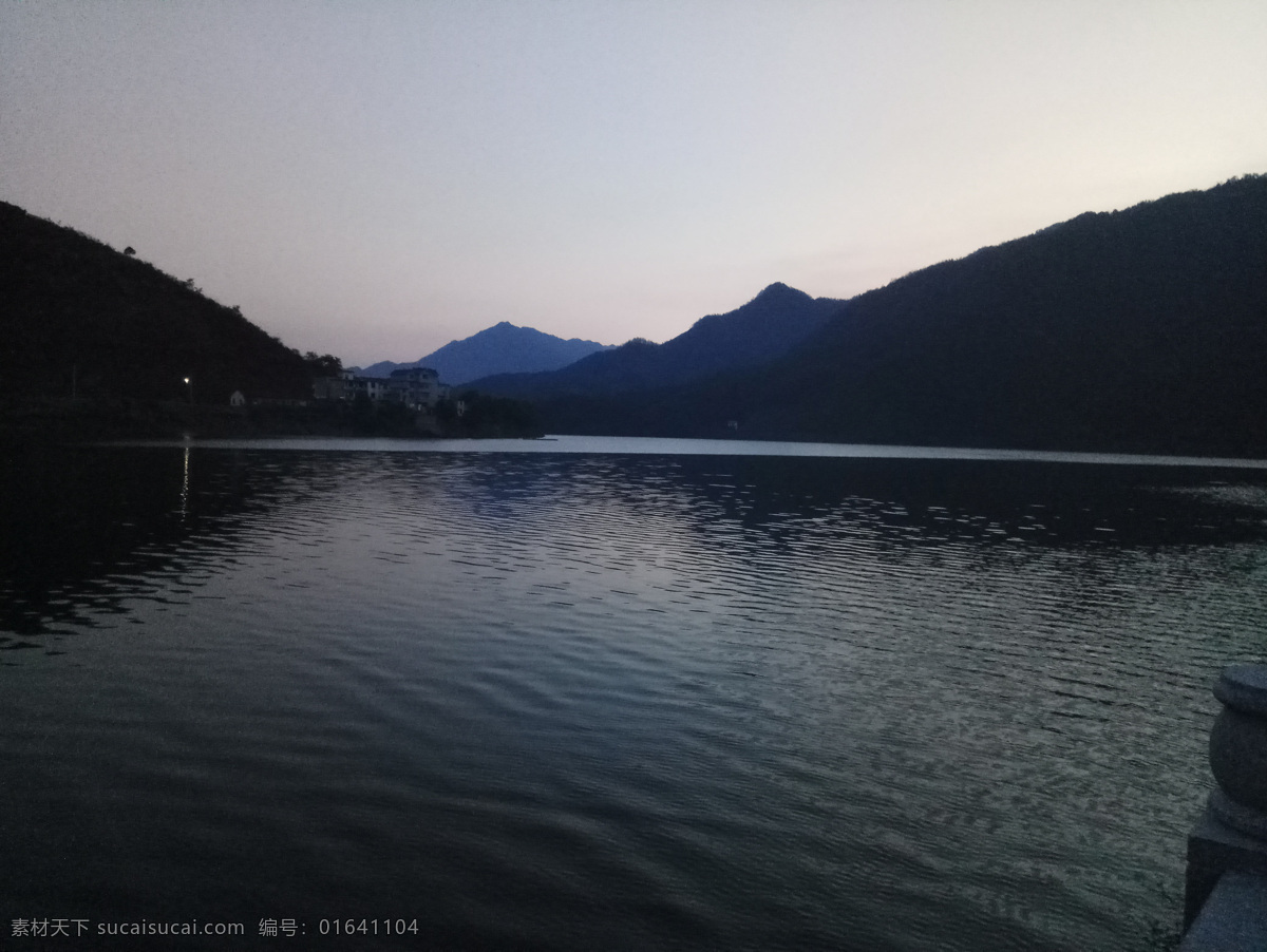 千岛湖夜晚 夜晚 千岛湖 湖面 傍晚 湖水 共享 自然景观 自然风景