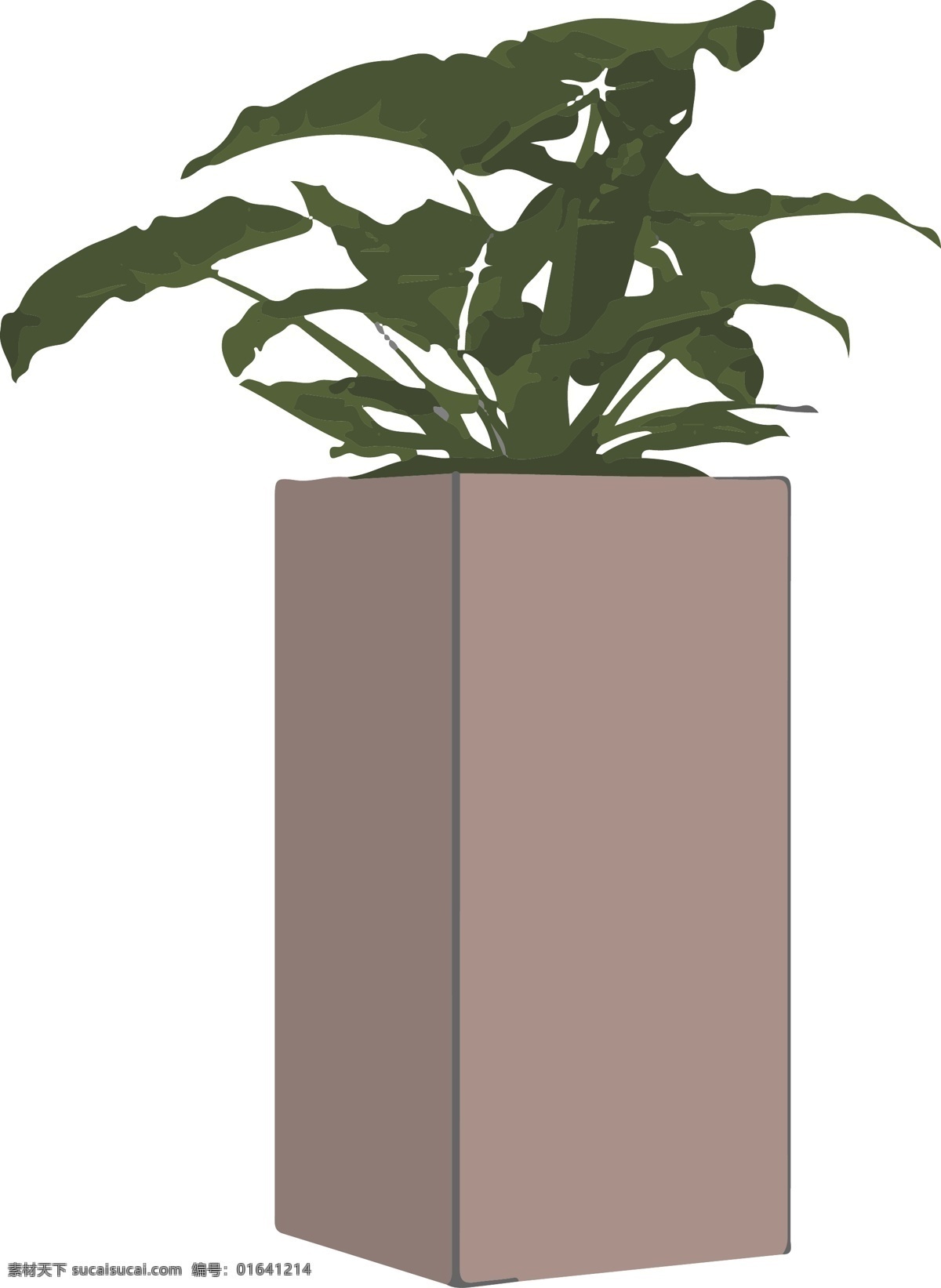 绿叶 植物 商用 元素 盆栽 图形