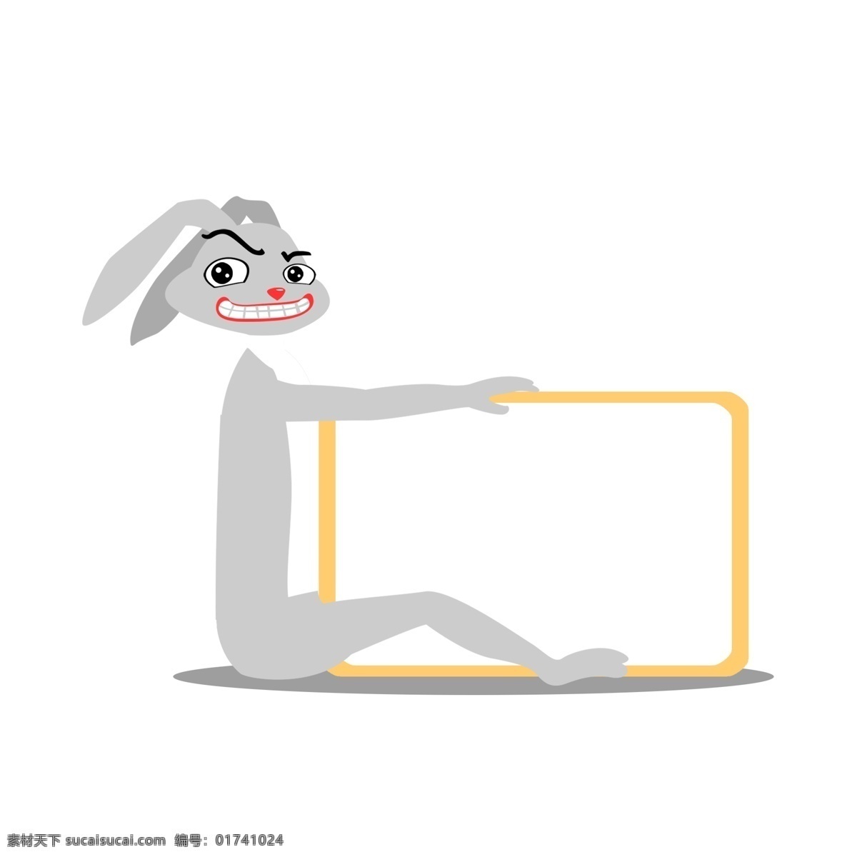 手绘 兔子 萝卜 装饰 边框 卡通 小 动物 可爱边框 手绘边框 标签边框 装饰边框