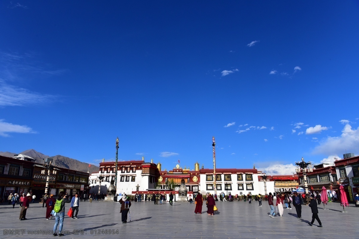 大昭寺 拉萨 西藏寺庙 拉萨建筑 自然景观 建筑景观