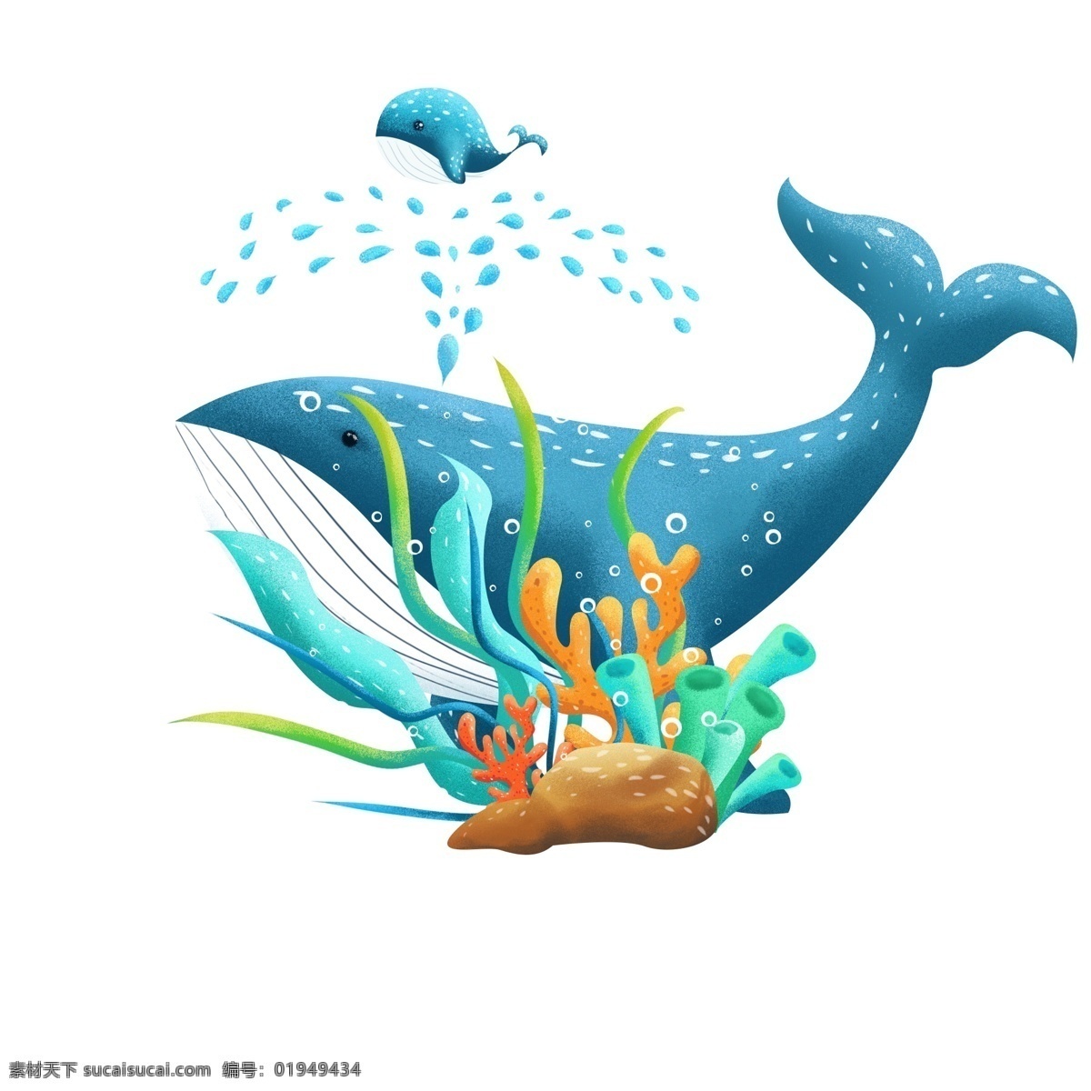 动物 鲸鱼 亲子 海底 植物 插画 元素 母子 母亲节 海底世界 海底植物 海底动物 鲸鱼插画 治愈 母亲节元素 母亲节素材 母亲插画 鲸鱼插画素材 手绘鲸鱼 鲨鱼 海草 珊瑚 动物插画