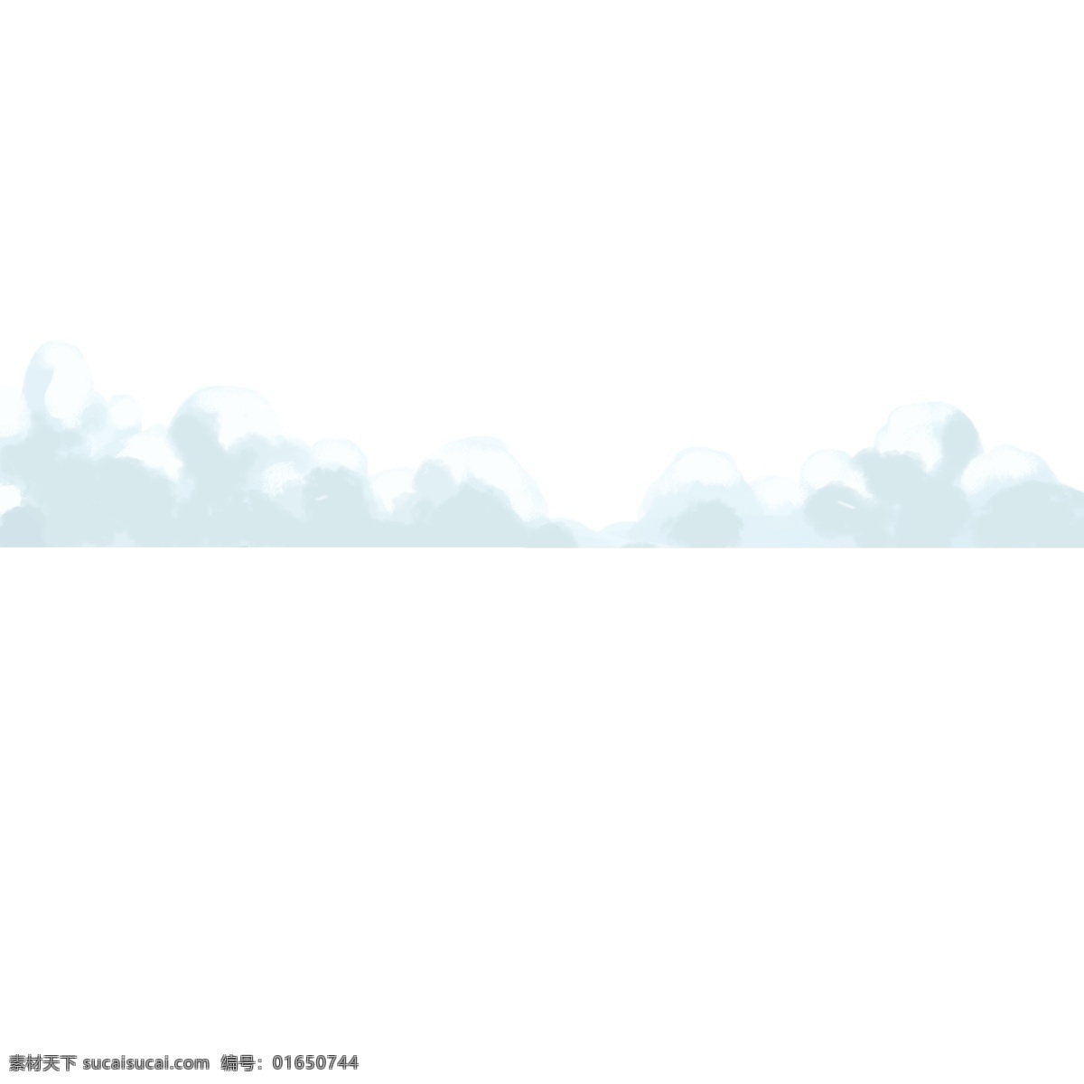 白色 圆弧 云朵 元素 装饰 卡通插画 漂浮 大自然 风景 景色