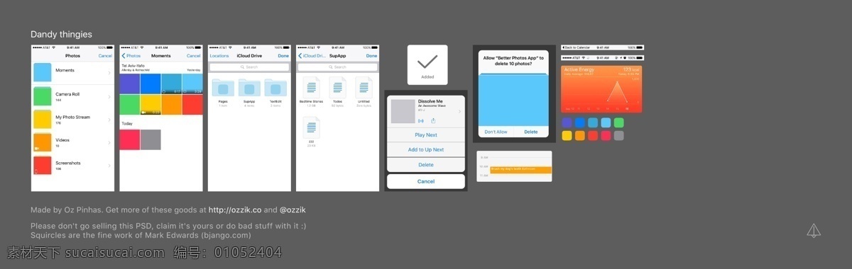 iphone5 界面设计 系列 app 灰色
