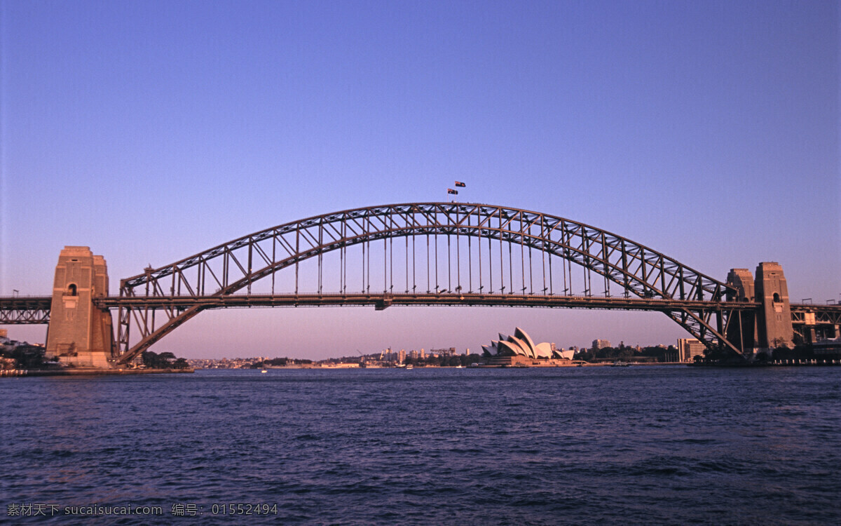悉尼大桥 黄昏 景色 旅游摄影 国内旅游 摄影图库