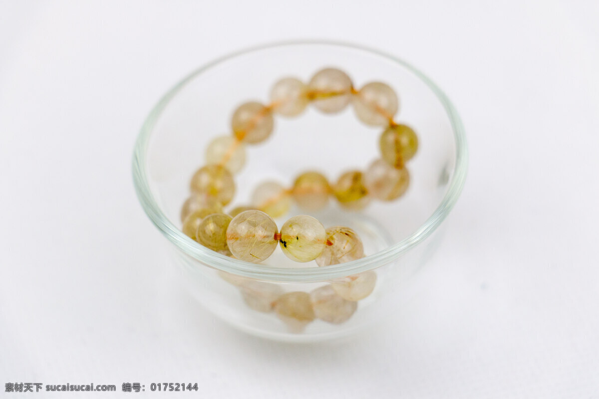 发晶 水晶 手链 玻璃杯 宗教 文化 传统 小物件 文化艺术 传统文化