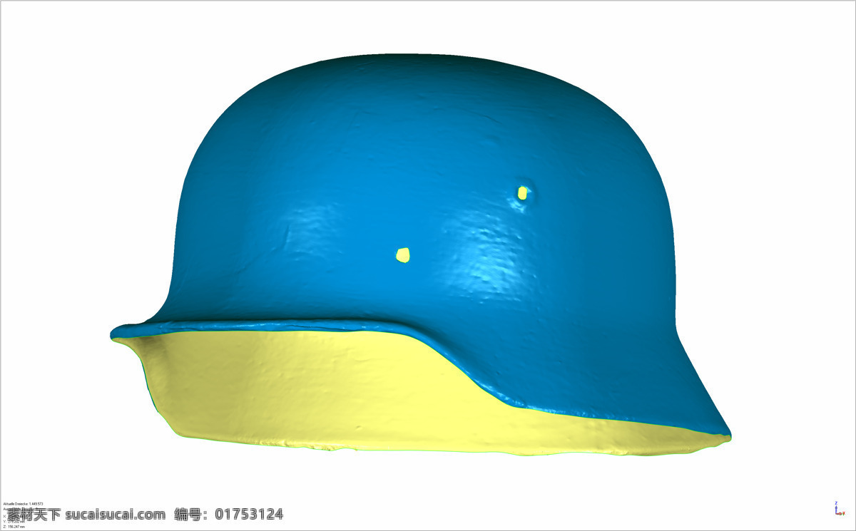 三维 扫描 钢盔 世界 战争 钢 头盔 3d模型素材 其他3d模型