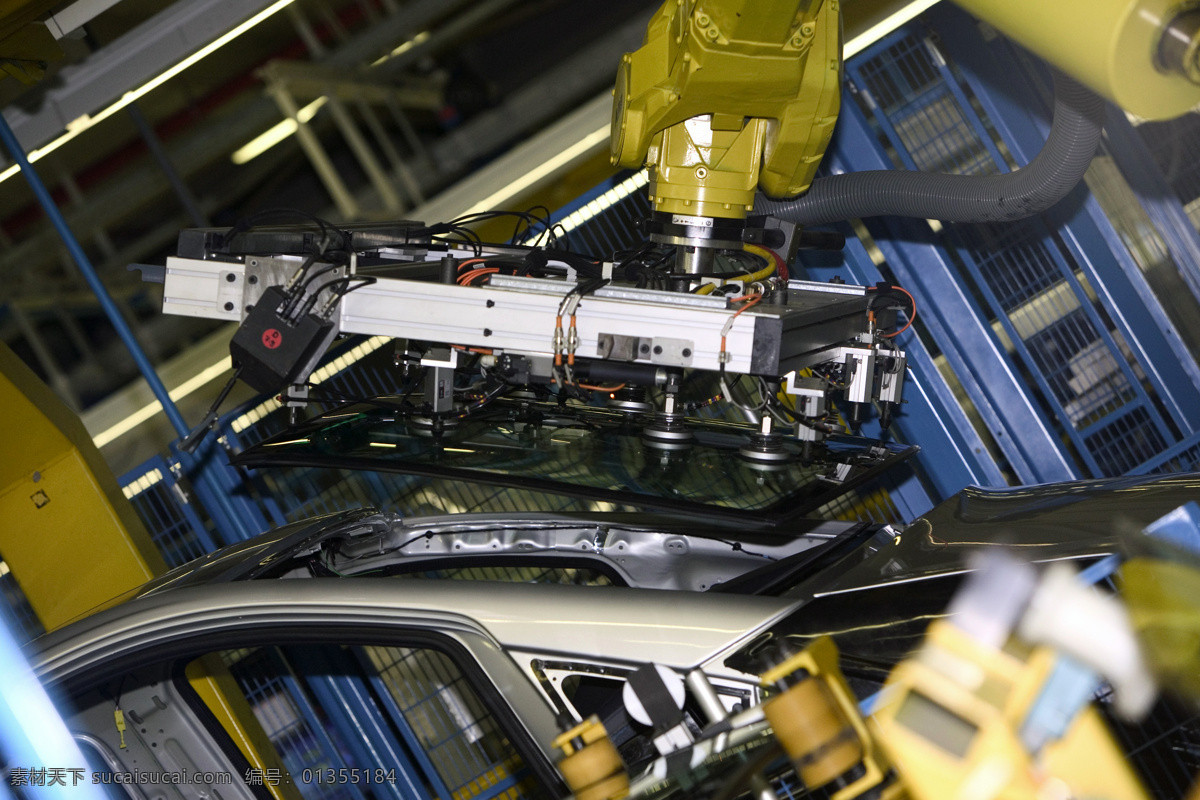 奔驰 生产 流水线 汽车 车间 机械 机器人 制造 工业 工业生产 现代科技