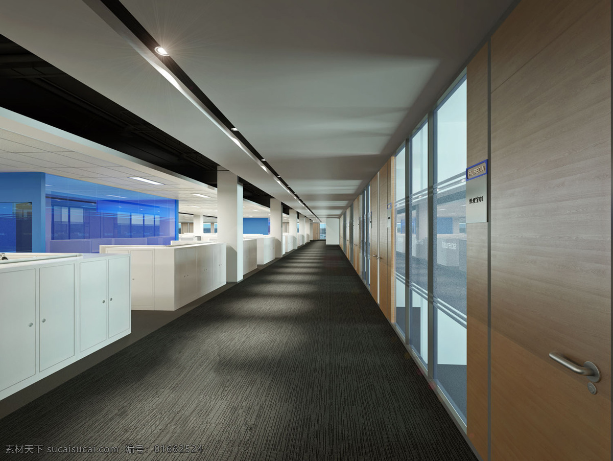 现代 简洁 型 办公室 走道 装修 效果图 简洁型 办公室装修 走道装修 高清大图
