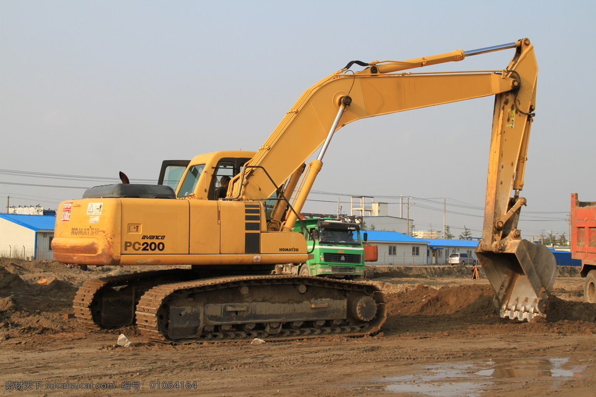 挖掘机 挖机 挖泥机 工地 建筑 机器 施工 fenghc 南通 影像 建筑摄影 建筑园林