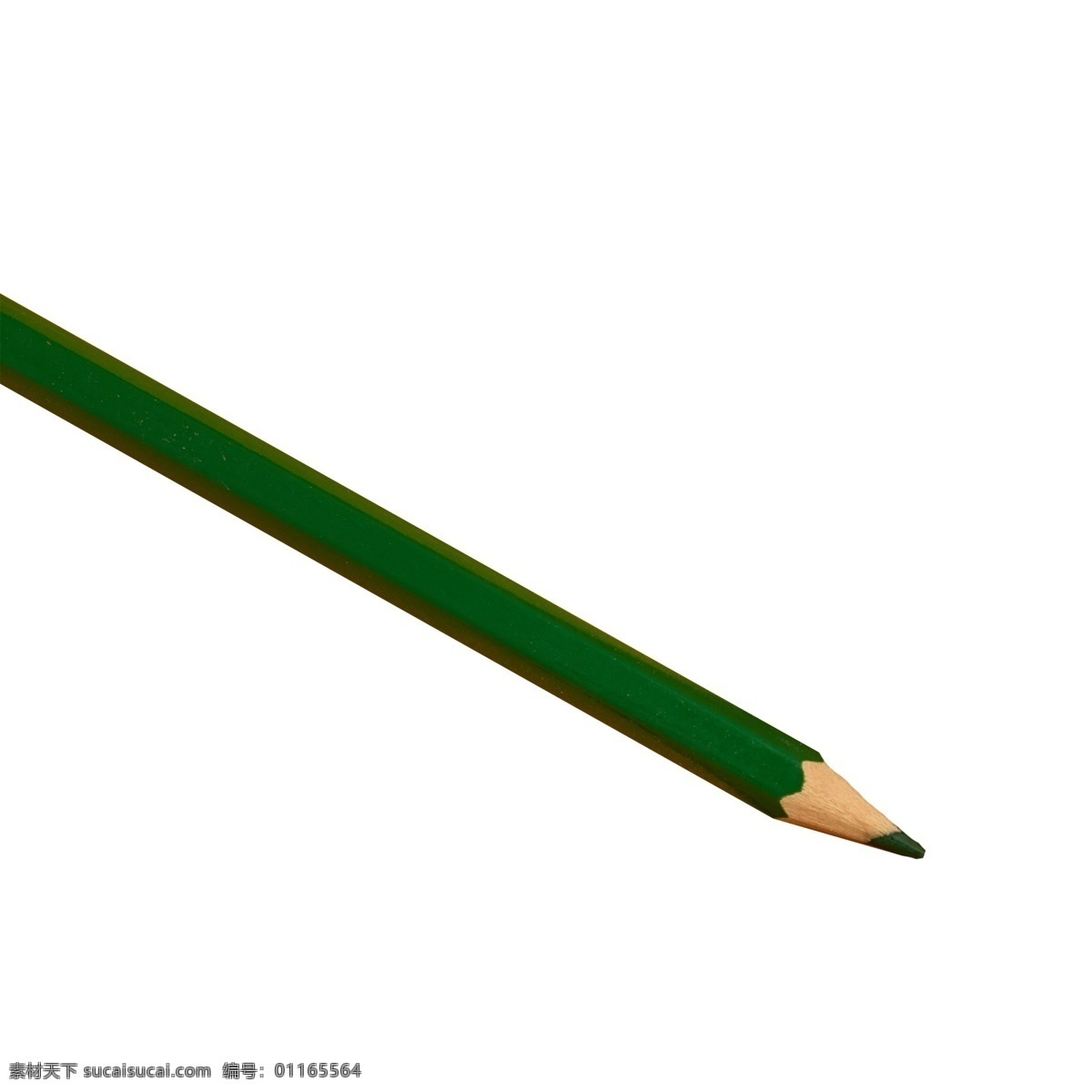 绿色彩笔 铅笔 水彩笔 画笔 实物 实物免扣 实物下载