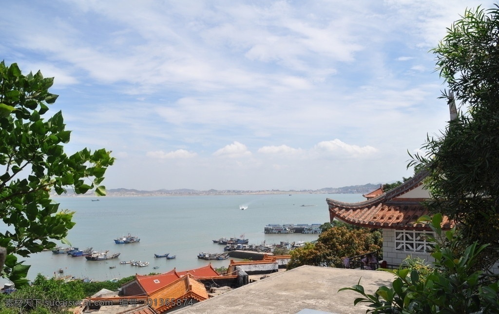 湄洲岛图片 湄洲岛 自然风景 蓝天 海水 渔村 旅游摄影