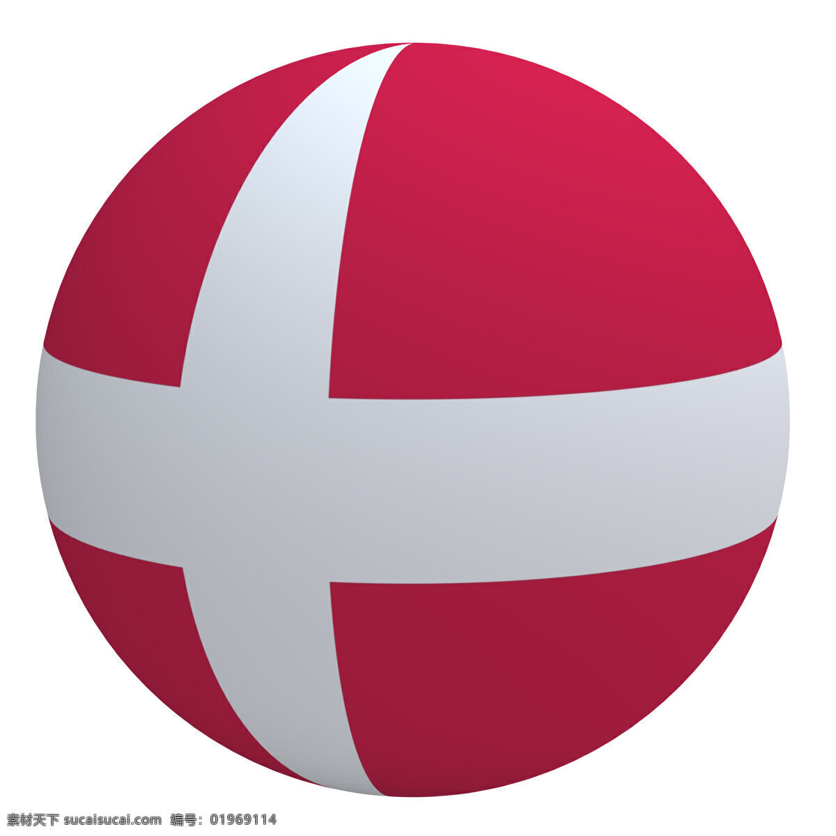 丹麦 国旗 球 白色 隔离 风景 生活 旅游餐饮