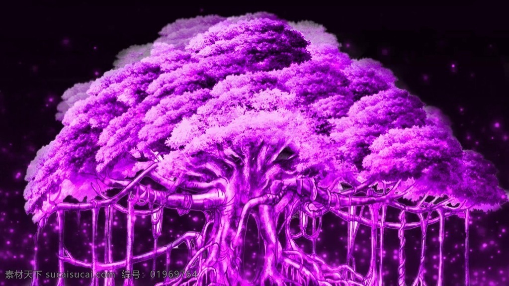 紫色 森林 梦幻 树 童话 婚礼 童话婚礼 森林梦幻树 梦幻树 婚礼视频