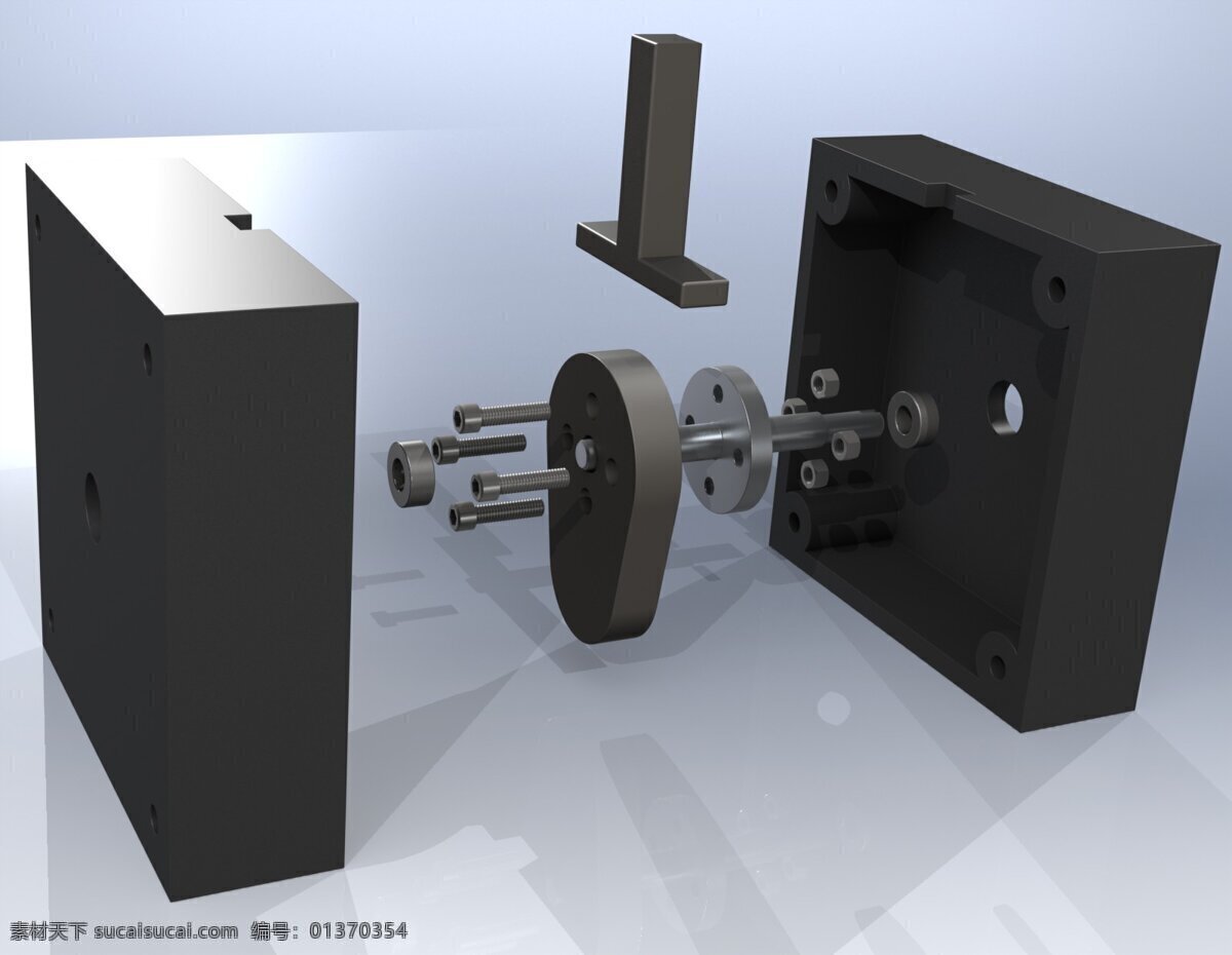 凸轮 驱动 组件 机械设计 3d模型素材 电器模型