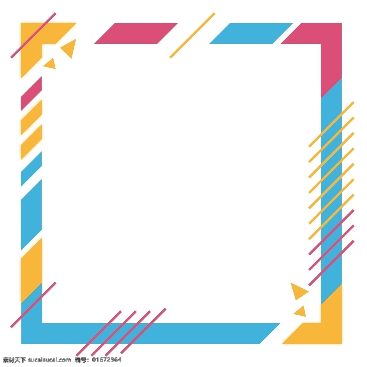 彩色 二维码 边框 插画 彩色的边框 二维码边框 方形边框 扫码 简约 极简 画框 朋友圈 方框 条纹