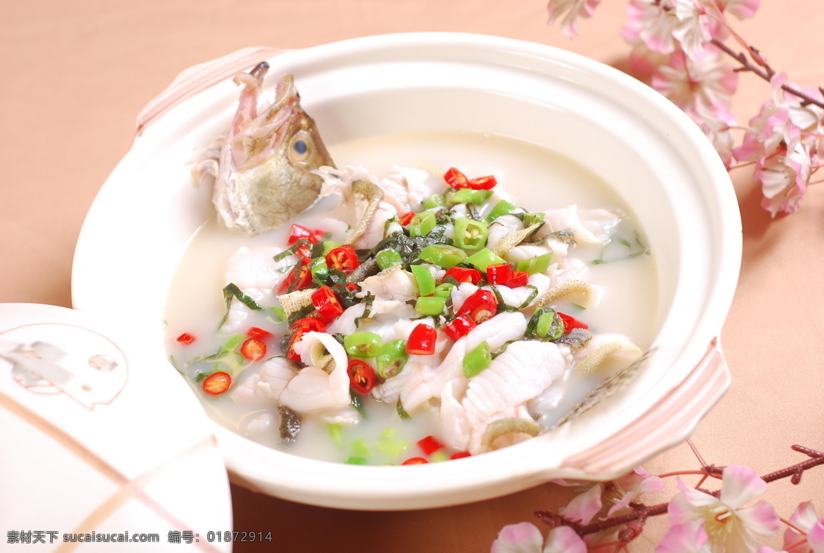 鲜 椒 紫苏 煮 桂鱼 紫苏煮桂鱼 仙椒 清汤鱼 水煮鱼 餐饮美食 传统美食