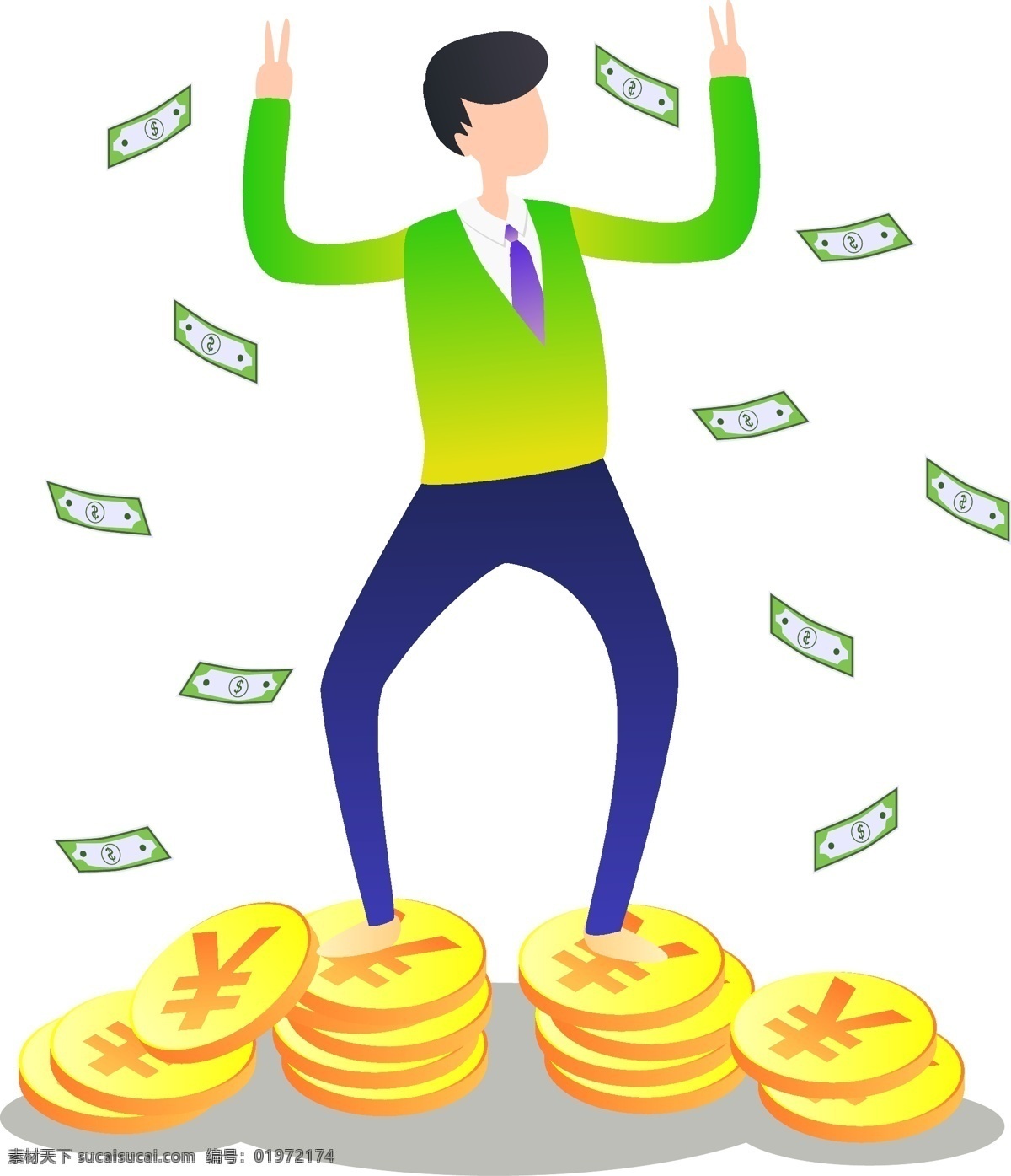 25d 商务办公 桶 金工 作 矢量 人物 形象 商务 办公 理财 金融 元素 财经 金钱 钞票 第一桶金 赚钱 工作 人物形象 原创 多彩渐变
