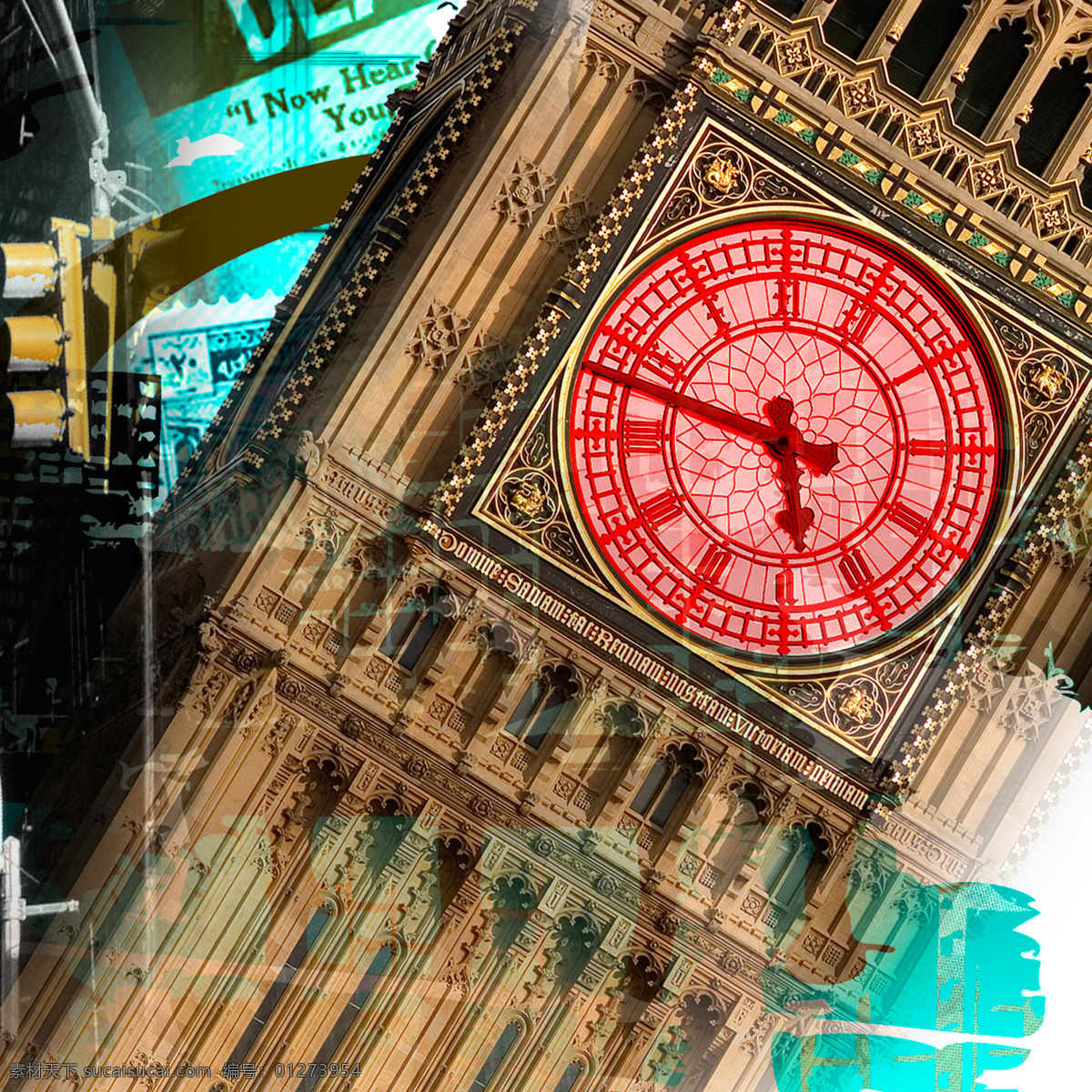 大本钟 时钟 无框画 装饰画 英国大本钟 欧美风格 世界建筑 创意插画 环境设计