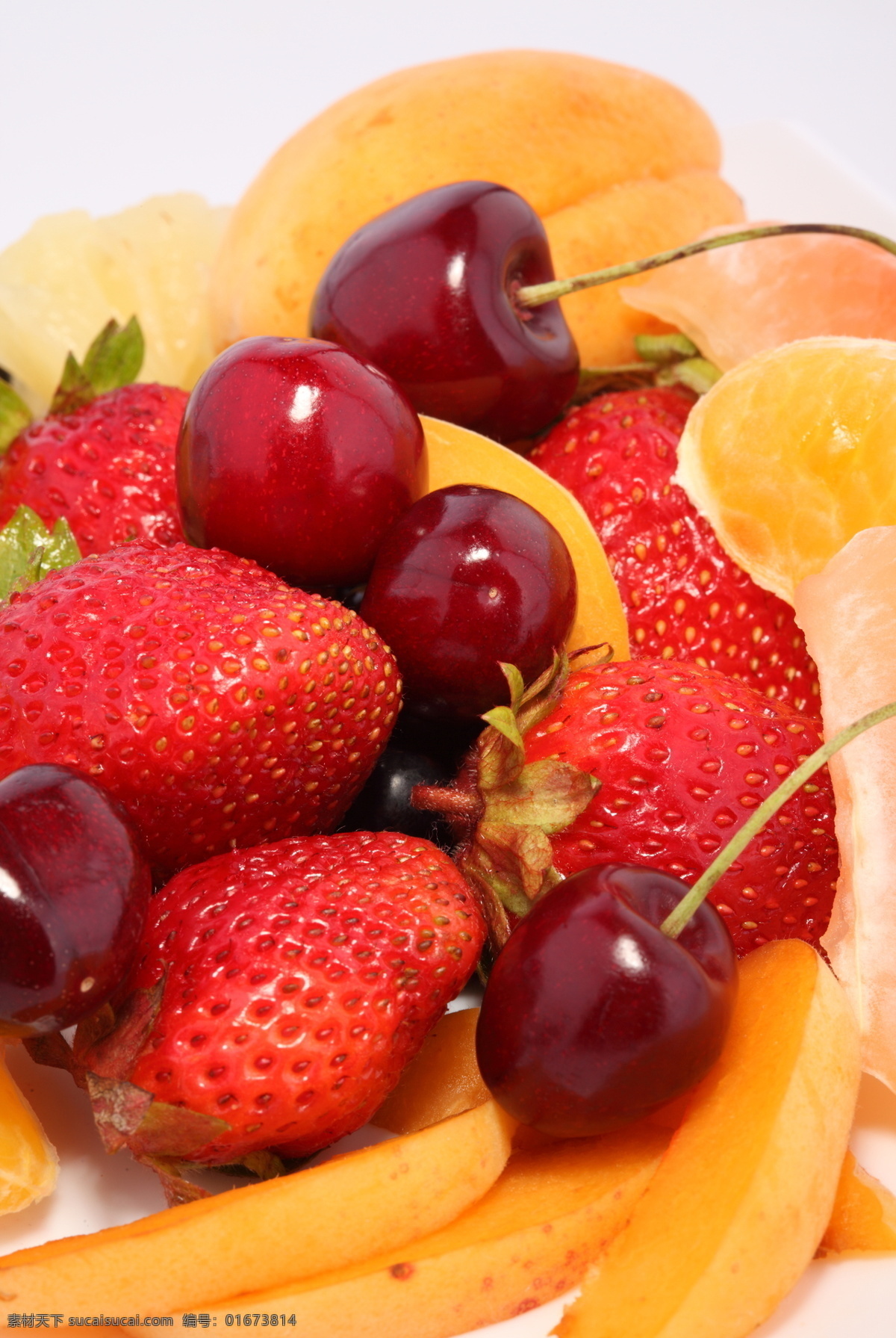 水果 食物 新鲜水果 草莓 樱桃 香焦 果肉 水果切面 生物世界 水果图片 餐饮美食