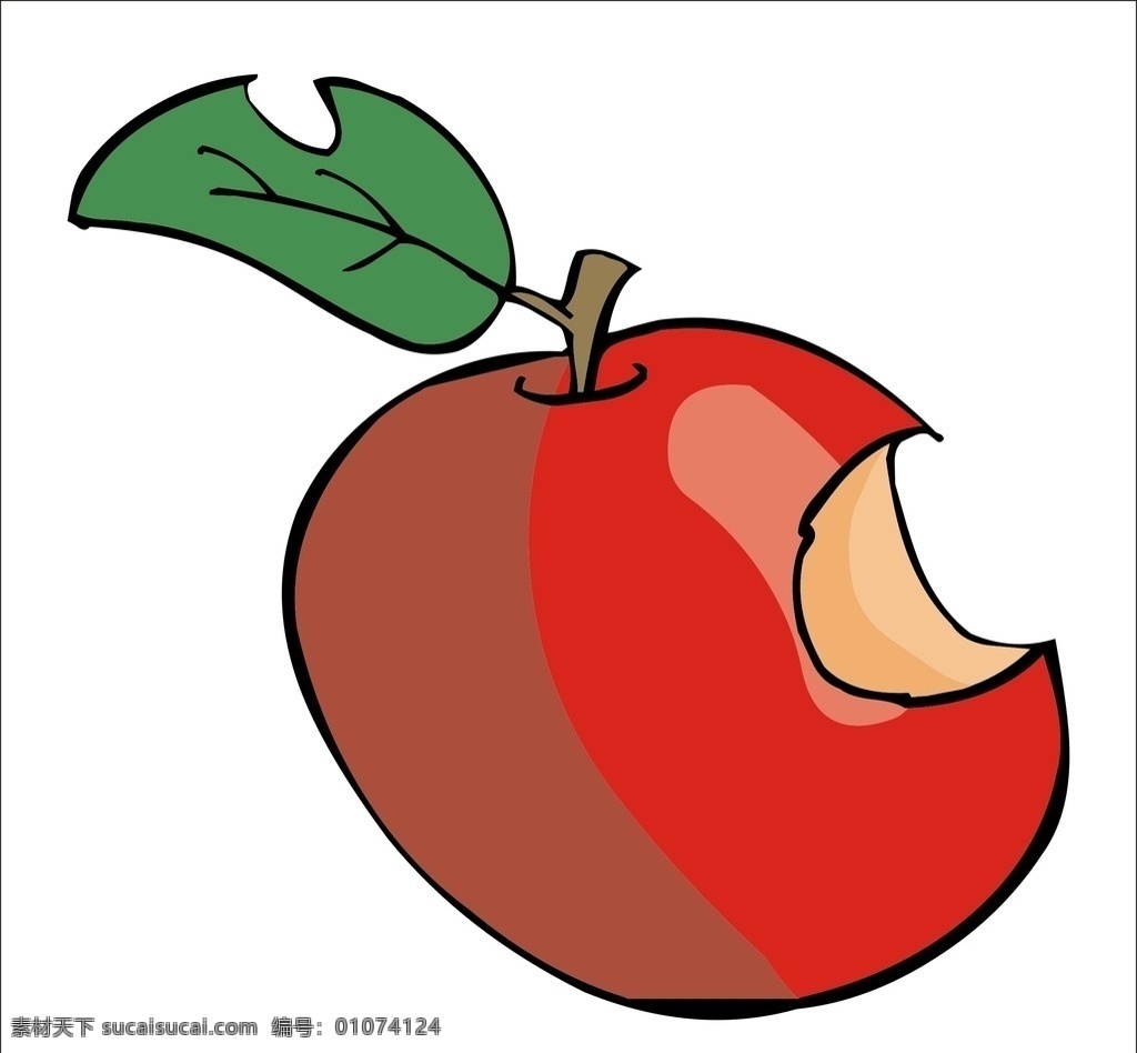 烂苹果 缺口 缺口苹果 苹果 apple 红苹果 苹果素材 水果 新鲜水果 小苹果 苹果图片素材 苹果图片 矢量苹果 生物世界
