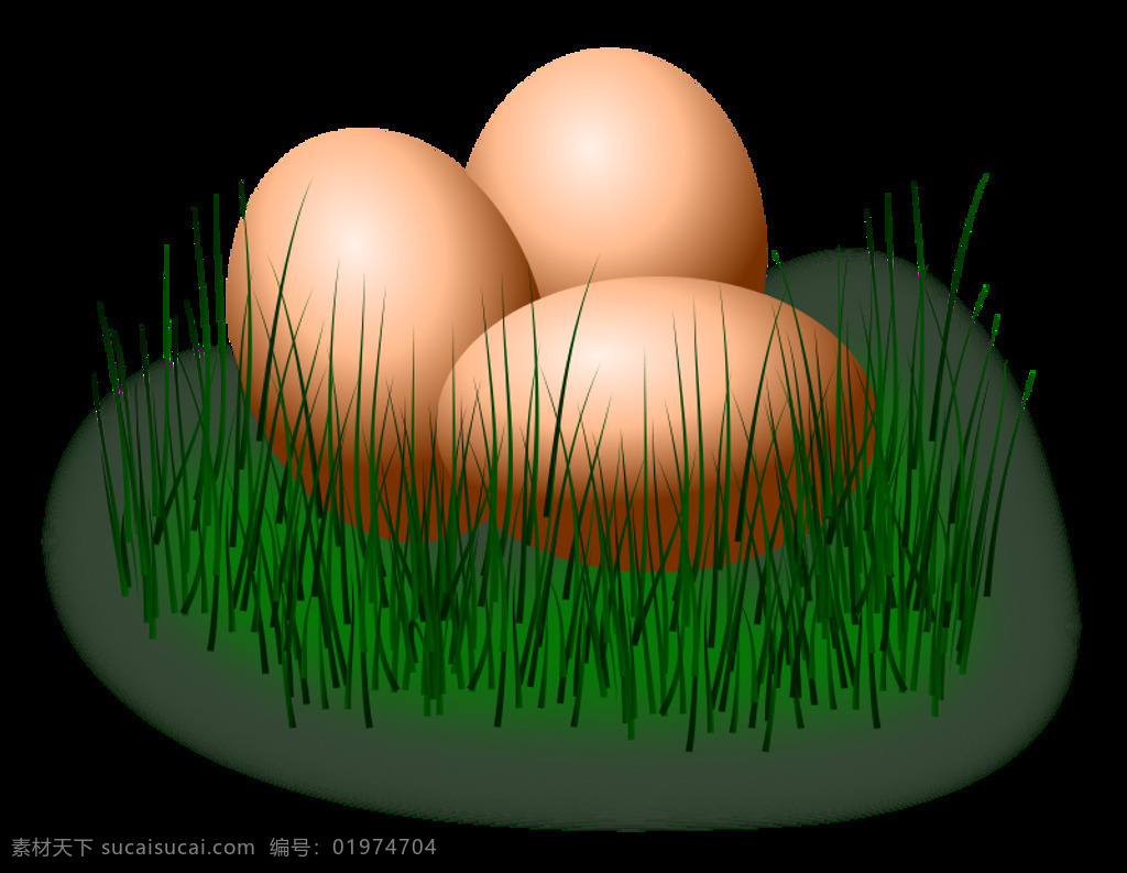鸡蛋在草 复活节 鸡蛋 草 svg 黑色