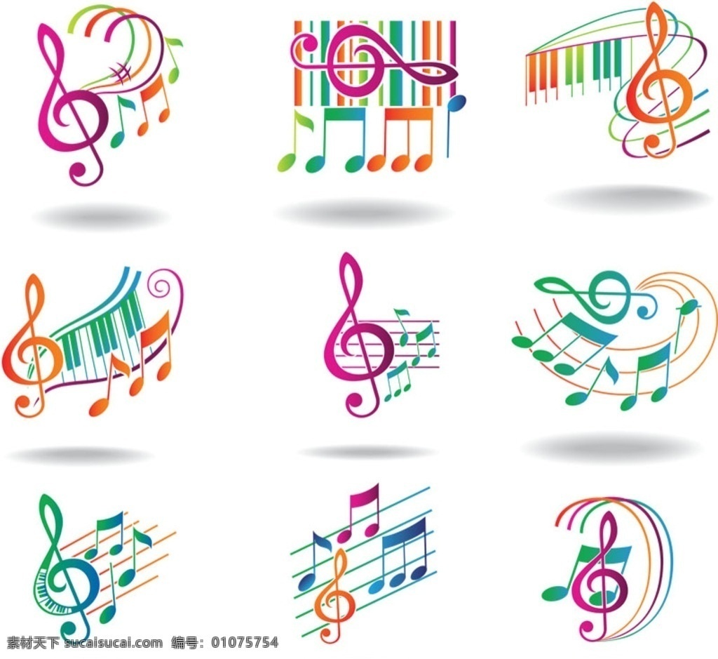 动感 音符 图标 矢量 音乐 艺术 钢琴 乐器 弹琴 五线谱 标志 标签 插画 背景 海报 画册 网页 网站 图标按钮 文化艺术 舞蹈音乐