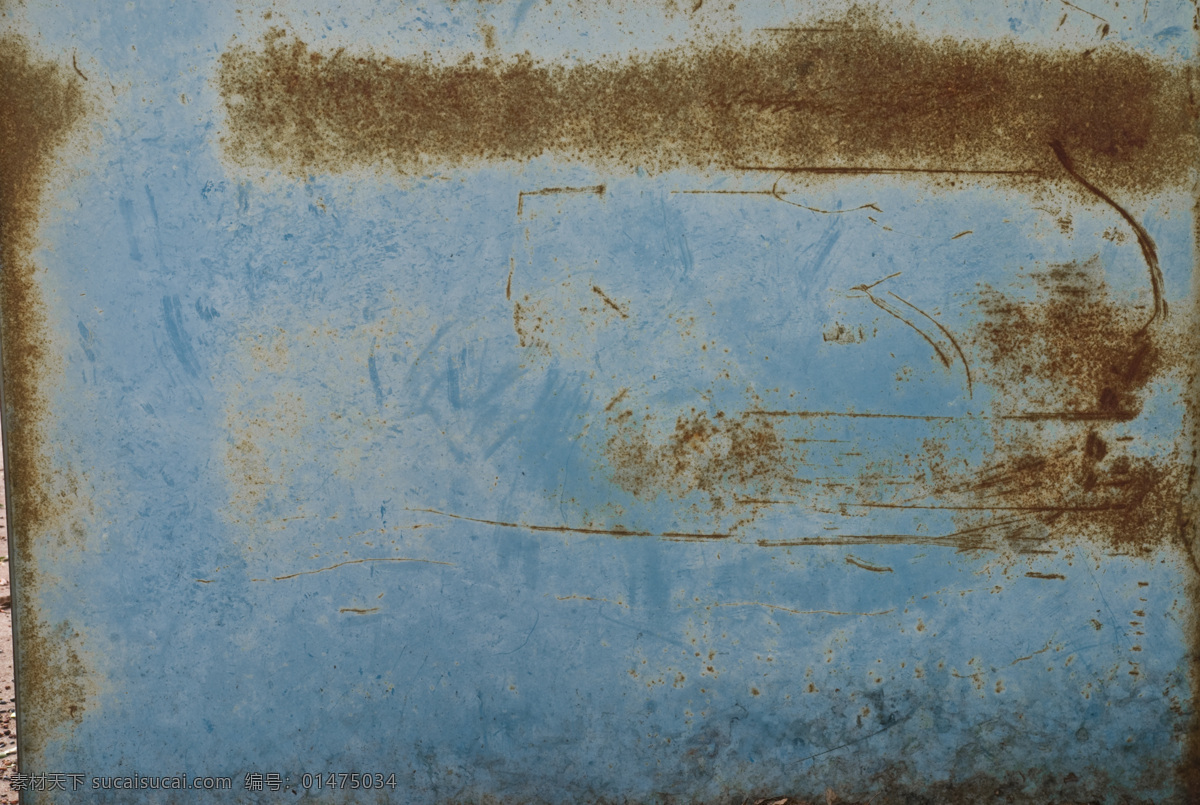 蓝色旧金属 墙面 斑纹 金属 蓝色 生锈 刮痕 铁板 材质 纹理 贴图 旧金属纹理 背景底纹 底纹边框
