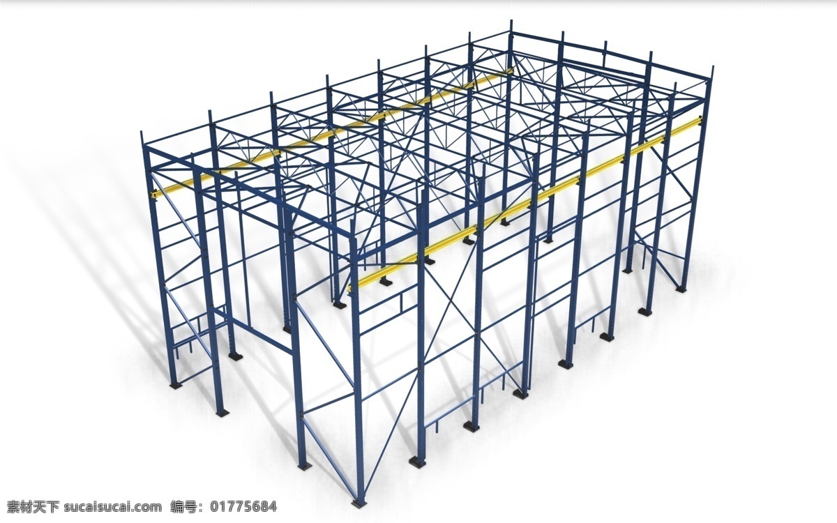 厂房免费下载 钢 国际金融公司 prostructures prosteel bim 3d模型素材 建筑模型