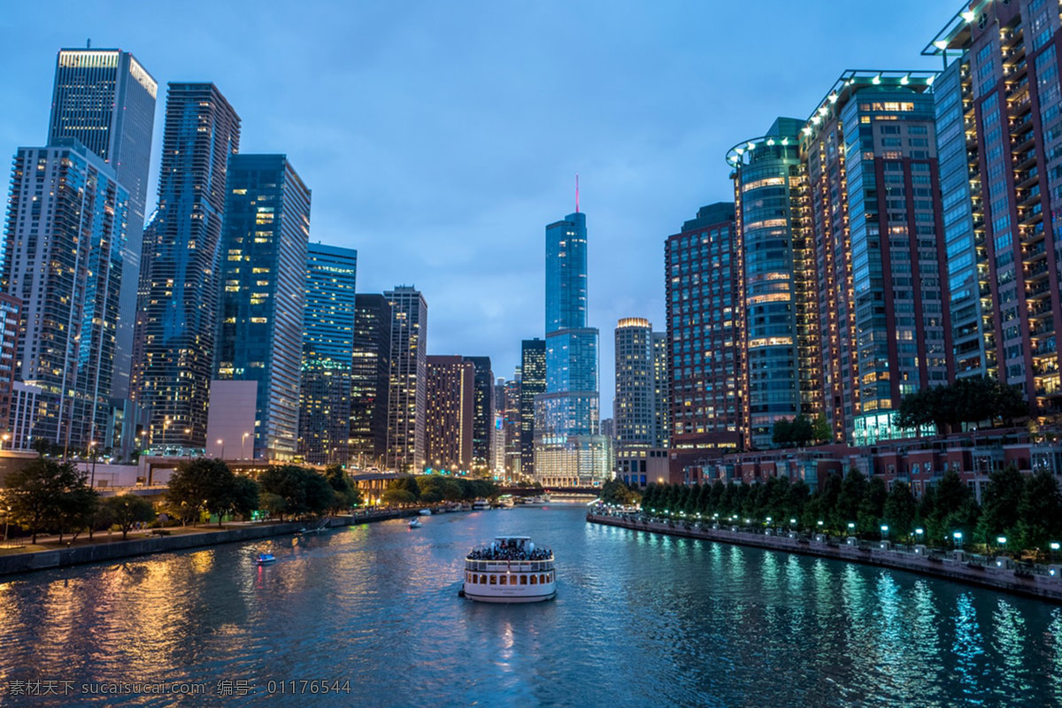 夜晚都市景色 夜景 都市 霓虹灯