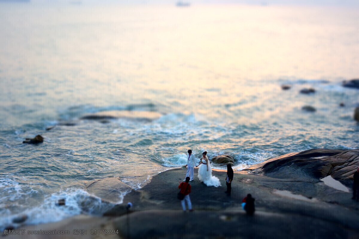 厦门 微缩摄影 海滩 微缩 婚纱照 国内旅游 旅游摄影 白色
