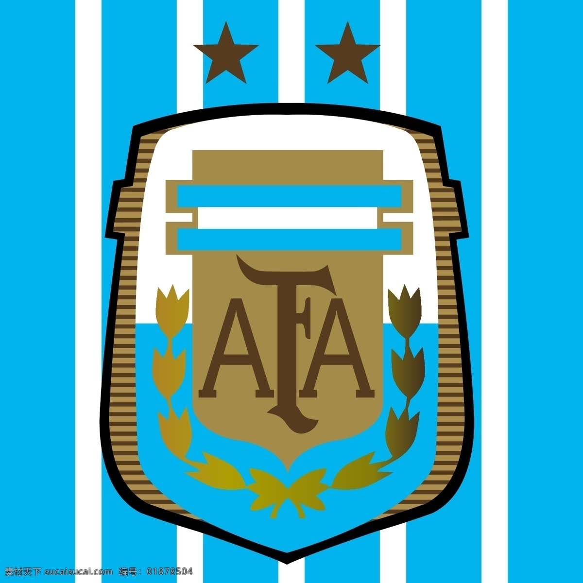 阿根廷 国家队 足球 标志 南美 运动 世界杯 argentina 梅西 迪玛利亚 伊瓜因 阿奎罗 足球标志 logo设计