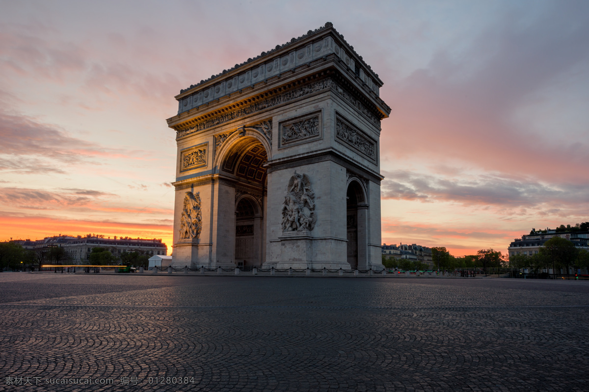 法国 凯旋门 高清 建筑 特色 旅游摄影 国外旅游