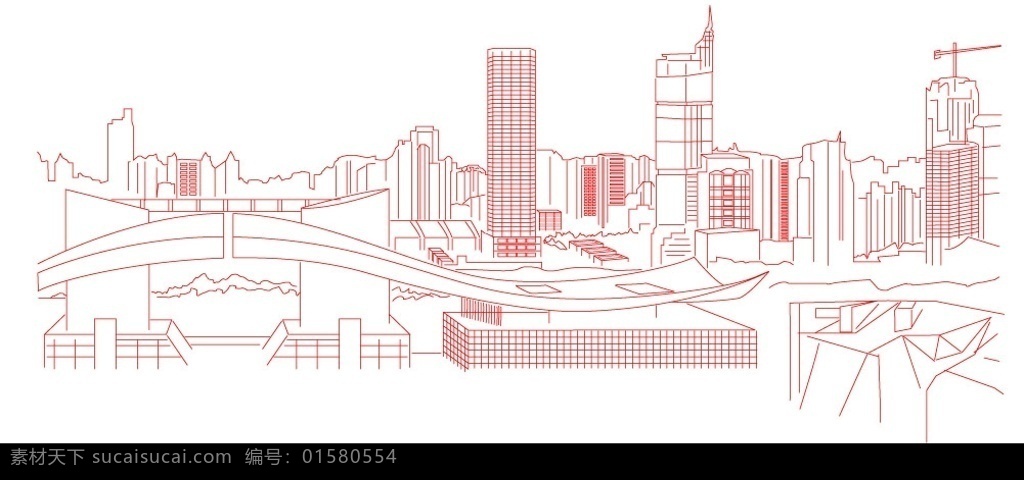 深圳市民中心 其他矢量 矢量素材 矢量图库