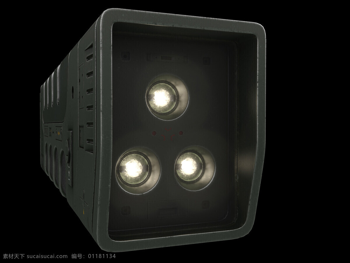 产品 概念设计 可携带 模型 照明 炫 酷 3d 科幻 手电筒